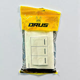 Interruptor Triple Blanco 10amp Orus