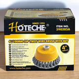 Cepillo De Copa Entorchado 4" Hoteche