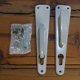 Cerradura De Manilla Para Puerta Fija/movil Blanco Exxel
