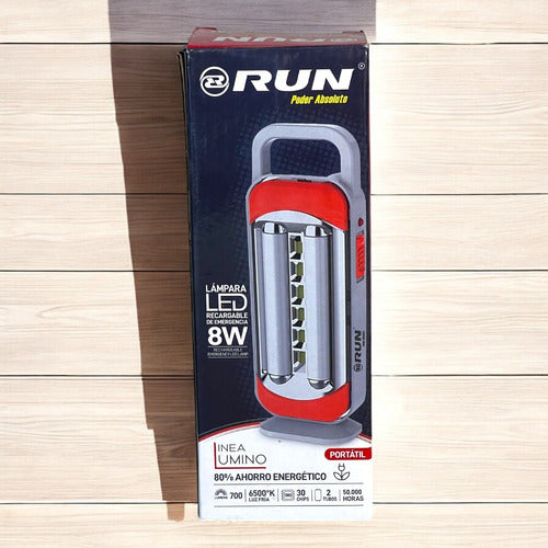 Lampara Led De Emergencia 8w Recargable Run