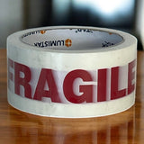 Cinta Adhesiva Fragil Blanco/rojo 50mmx50mt Lumistar