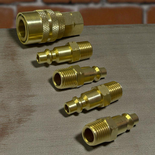 Juego De Acople Y Conexion 5pza 1/4'' Exxel
