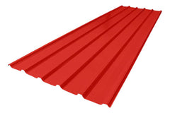 Lamina De Polipropileno Rojo Canal Cuadrado De 3,66 Mt