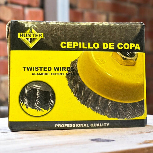 Cepillo De Copa Entorchado 4'' 5/8 Hunter