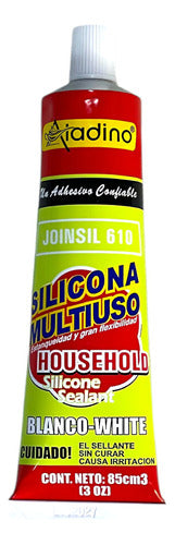 Silicona Universal Multiusos Blanco 85ml Aladino