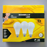 Bombillo Led 12w Fox Pack De 3