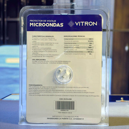 Protector De Voltaje Microondas 120v Vitron N1-30s-0