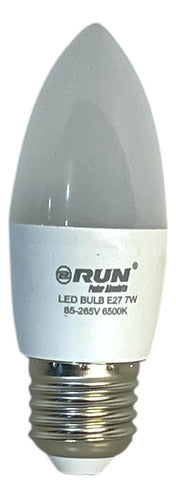 Bombillo Led Tipo Vela 7w E27 85-265v Run
