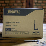 Gancho Para Techo Corto 2x1 100und Exxel