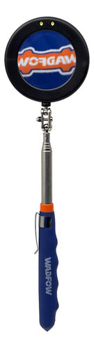 ESPEJO TELESCOPICO 54MM LED C/LINTERNA WADFOW