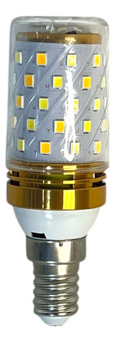Bombillo Led Tubular 6w E14 85-265v Tricolor Run