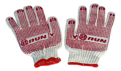Guantes De Algod½n Y Puntos PVC Par Run