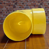 Codo Aguas Negras Amarillo 4'' X 90 Grados