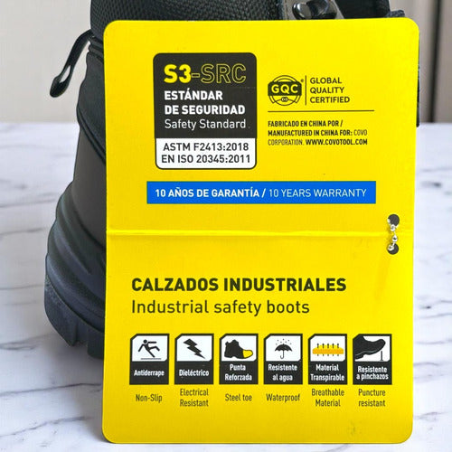 Bota De Seguridad Industrial Covo De Hombre