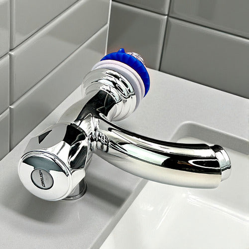 Llave Griferia De Lavamanos Negro Mate Orus