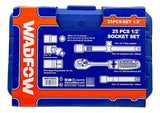 Juego De Dados Ratchet Mecánico 1/4 45pcs Wadfow