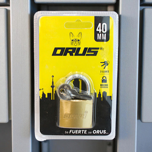 Candado De Bronce 40mm Orus