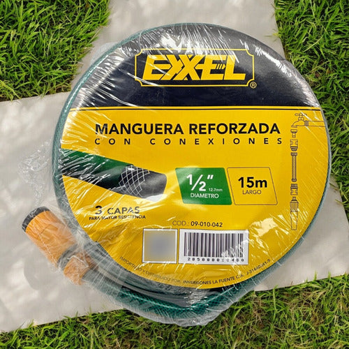MANGUERA CULEBRA 1/2''X15M C/CONEX EXXEL