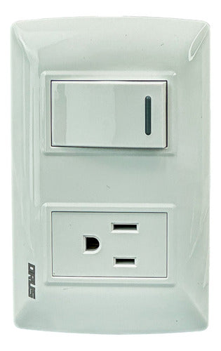 Interruptor Toma Blanco 15amp Orus