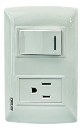 Interruptor Toma Blanco 15amp Orus