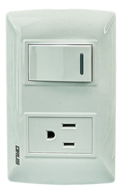 Interruptor Toma Blanco 15amp Orus