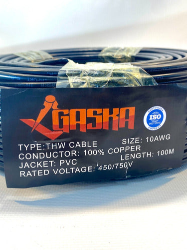 Cable Thhn 10awg 100 metros 100% Cobre Gaska