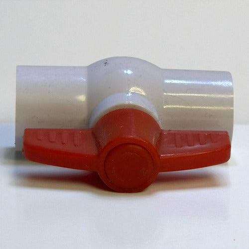 Llave De Paso 1/2'' Lisa PVC Pesada Atouan