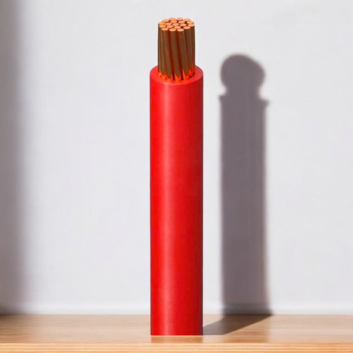 Cable Thhn 8awg Rollo 100 Metros Rojo Lumistar