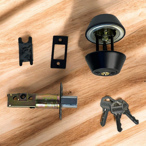 Cerradura De Llave-llave Negro Mate Run