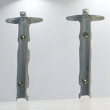 Soporte Cortinero 1/2  P/pared Doble (par) Aluminio Sufein