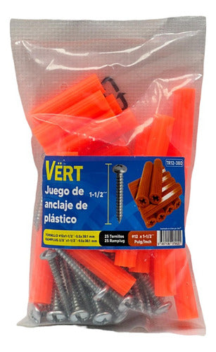 Ramplug Naranja Plástico Por Bolsa 25 Unidades