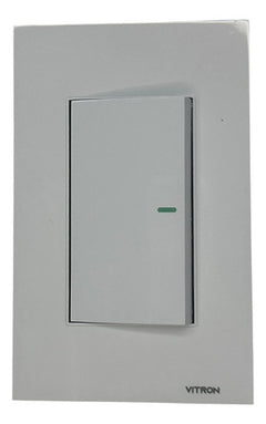 Interruptor Sencillo Blanco Vitron