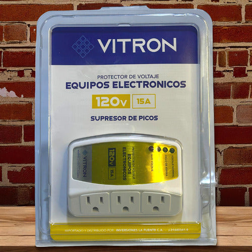 Protector Voltaje Vitron 3 Tomas 120v Equipos Electrónicos