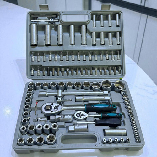 Juego De Rachet 1/4'' - 1/2'' 112pzs Victeche