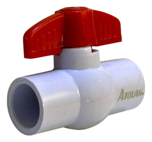 Llave De Paso 1/2'' Lisa PVC Pesada Atouan