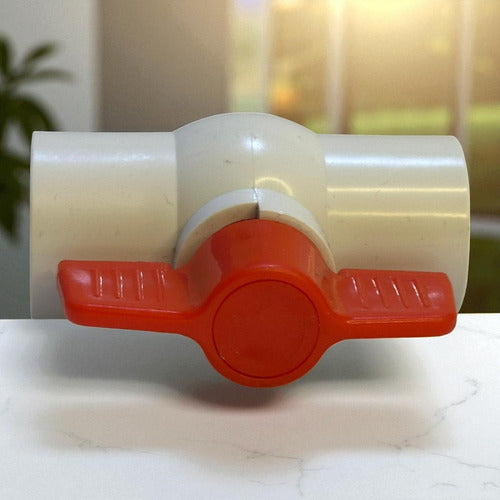 Llave De Paso Agua Fria 1'' Rosca Pvc Kobatex