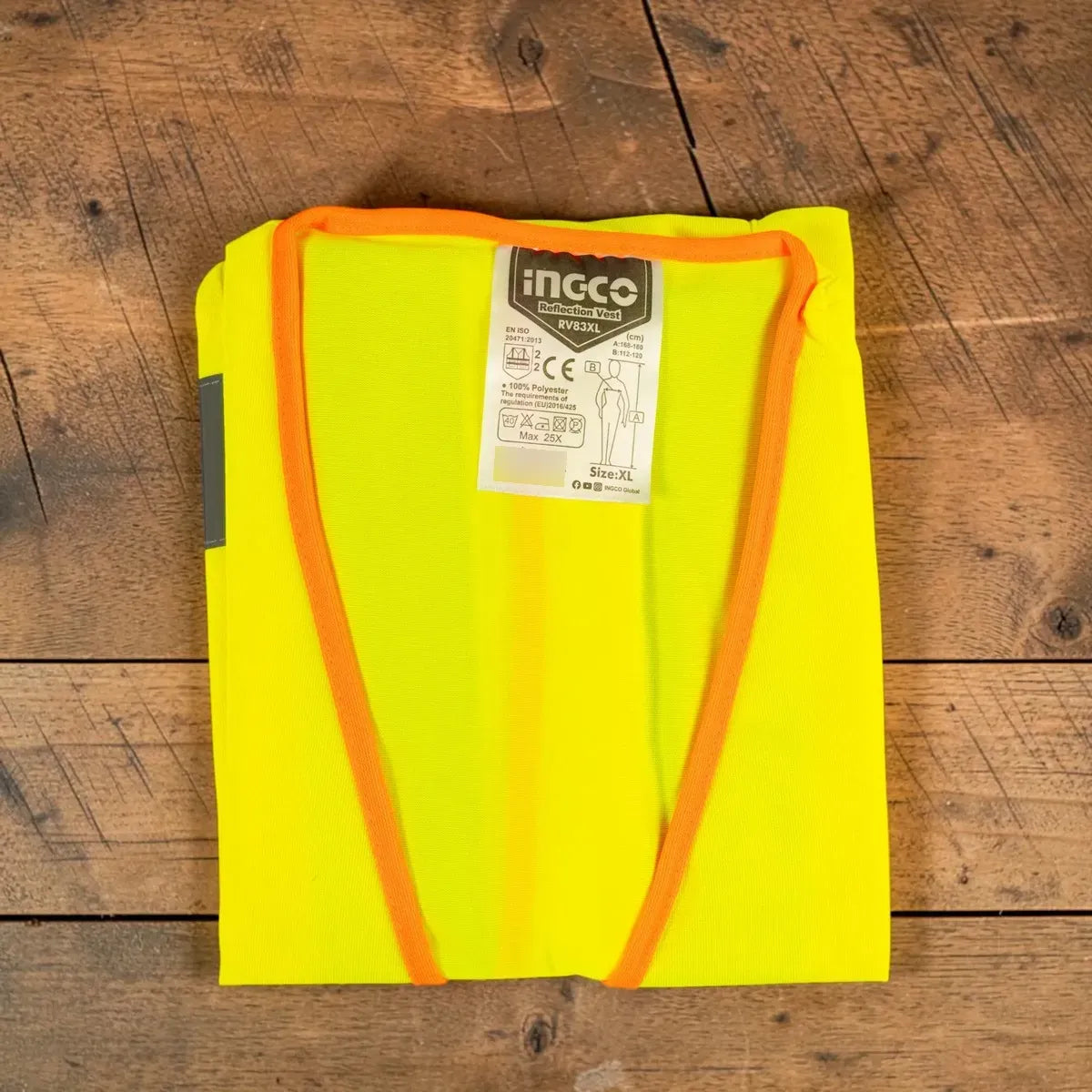 Chaleco Reflectivo De Seguridad Amarillo Talla Xl Ingco