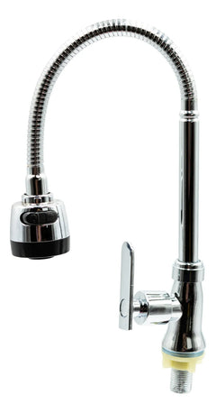 Llave De Grifo Lavaplatos Cuello Flexible Metales Aleados