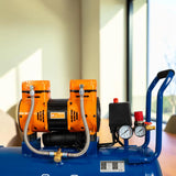 Compresor De Aire 50 Litros 1.6hp Sin Aceite Wadfow