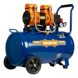 Compresor De Aire 50 Litros 1.6hp Sin Aceite Wadfow