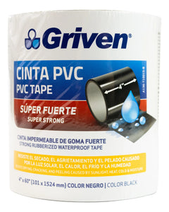 Cinta Pvc Flex Tape Impermeable Negra Griven