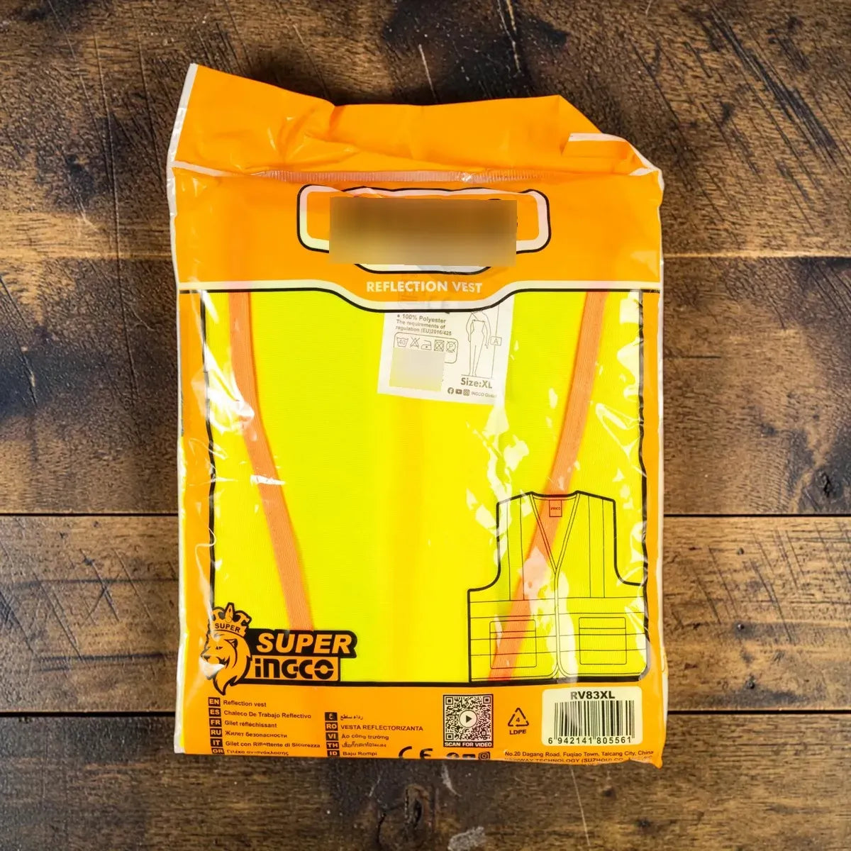 Chaleco Reflectivo De Seguridad Amarillo Talla Xl Ingco