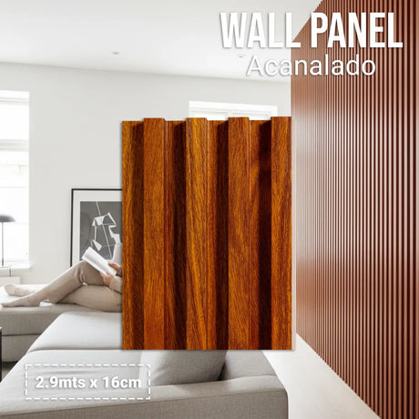 Wall Panel Acanalado Pvc 16cm X 2.9m Wpc