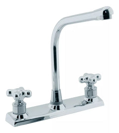 GRIFERIA DE FREGADERO 8" PLATA GENOVA FAGUAX