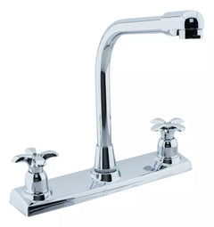 GRIFERIA DE FREGADERO 8" PLATA ALASKA FAGUAX