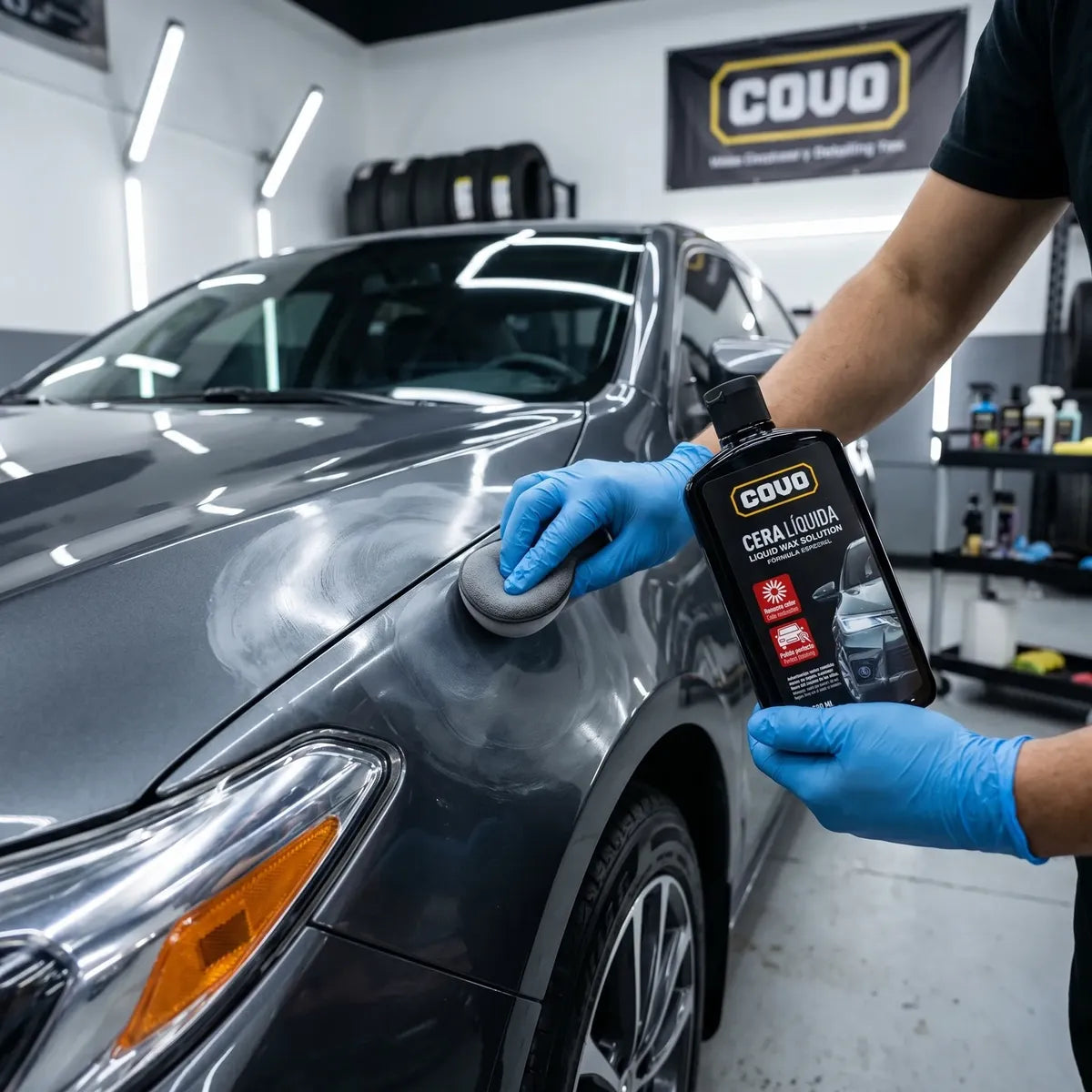 Cera O Pulitura Líquida Para Carros 500ml Covo