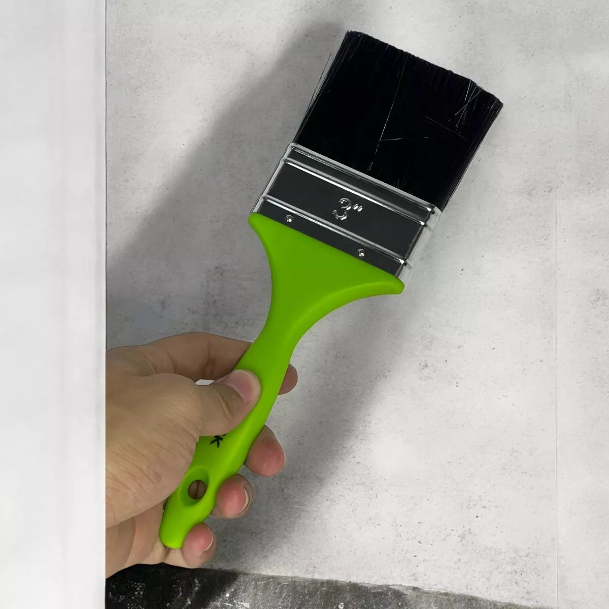 Brocha 2" Mango Plastico Verde Fortek