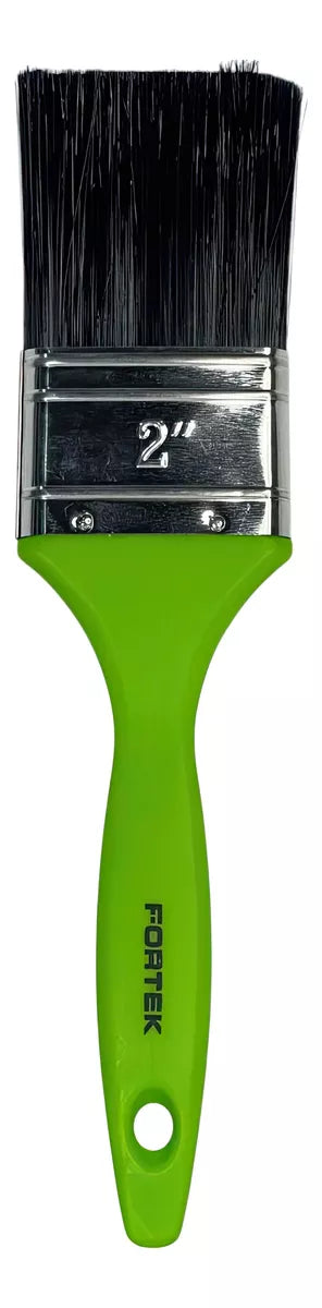 Brocha 2" Mango Plastico Verde Fortek