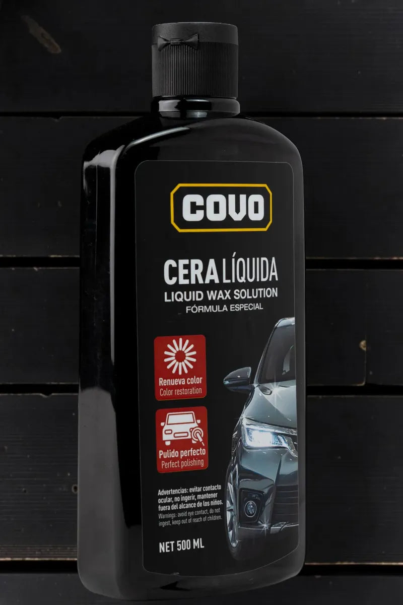 Cera O Pulitura Líquida Para Carros 500ml Covo