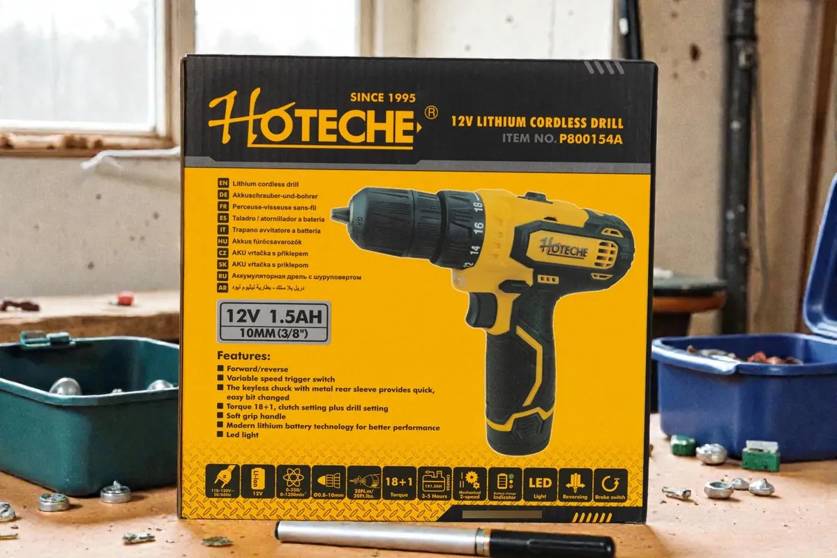 Taladro Inalámbrico Recargable Hoteche